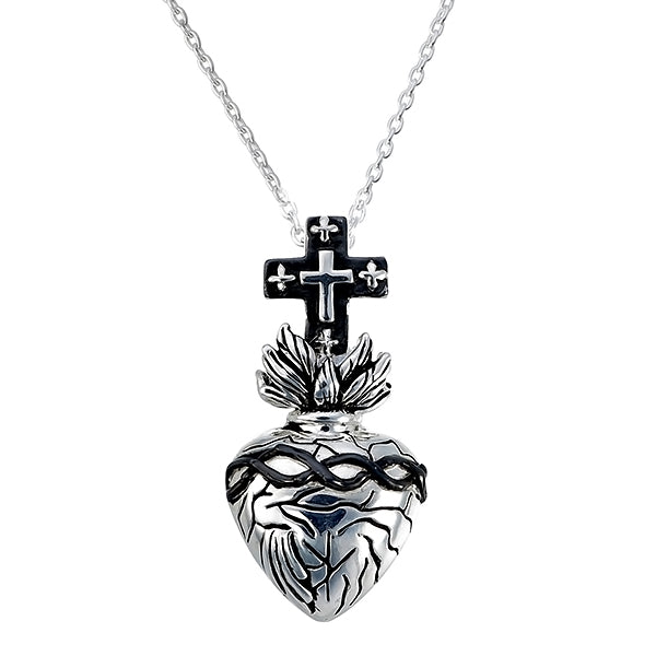 Sacred Heart with cross